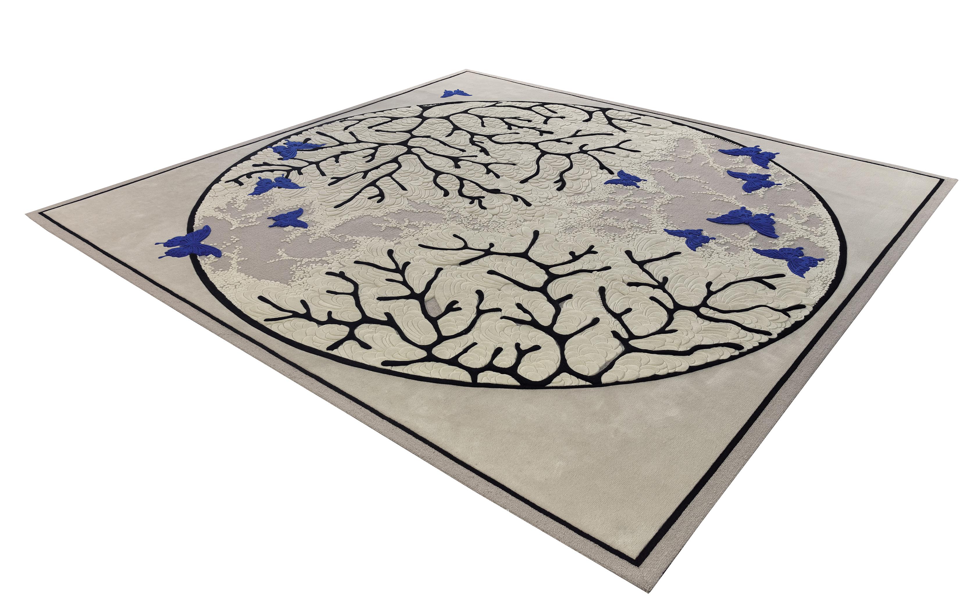 Western European Contemporary Rug New Tufted Wool Luxury Collection En Stock en Nuevo estado para la venta en Hong Kong, HK