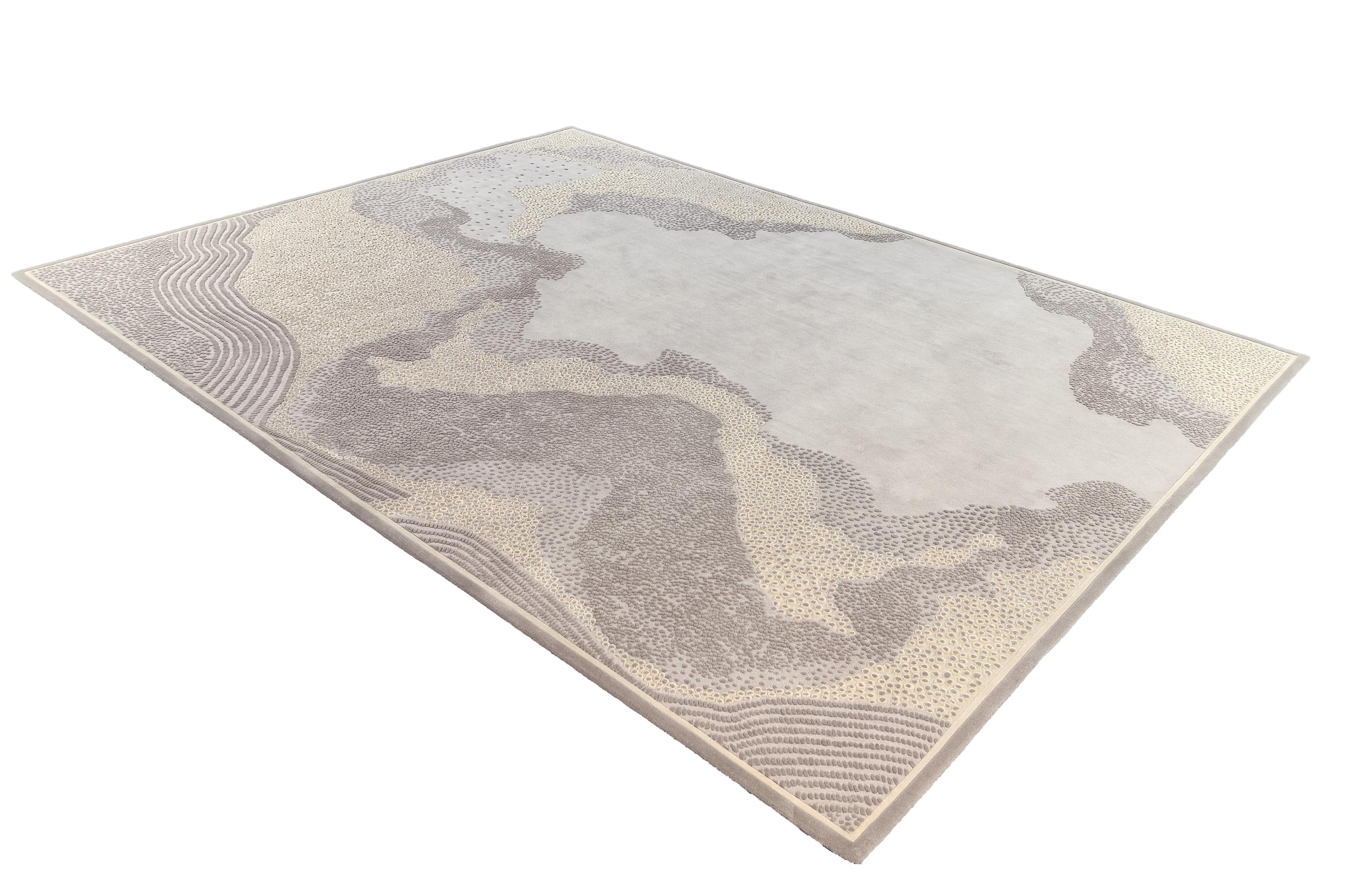 Western European Contemporary Rug New Tufted Wool Luxury Collection In Stock For Sale 1
