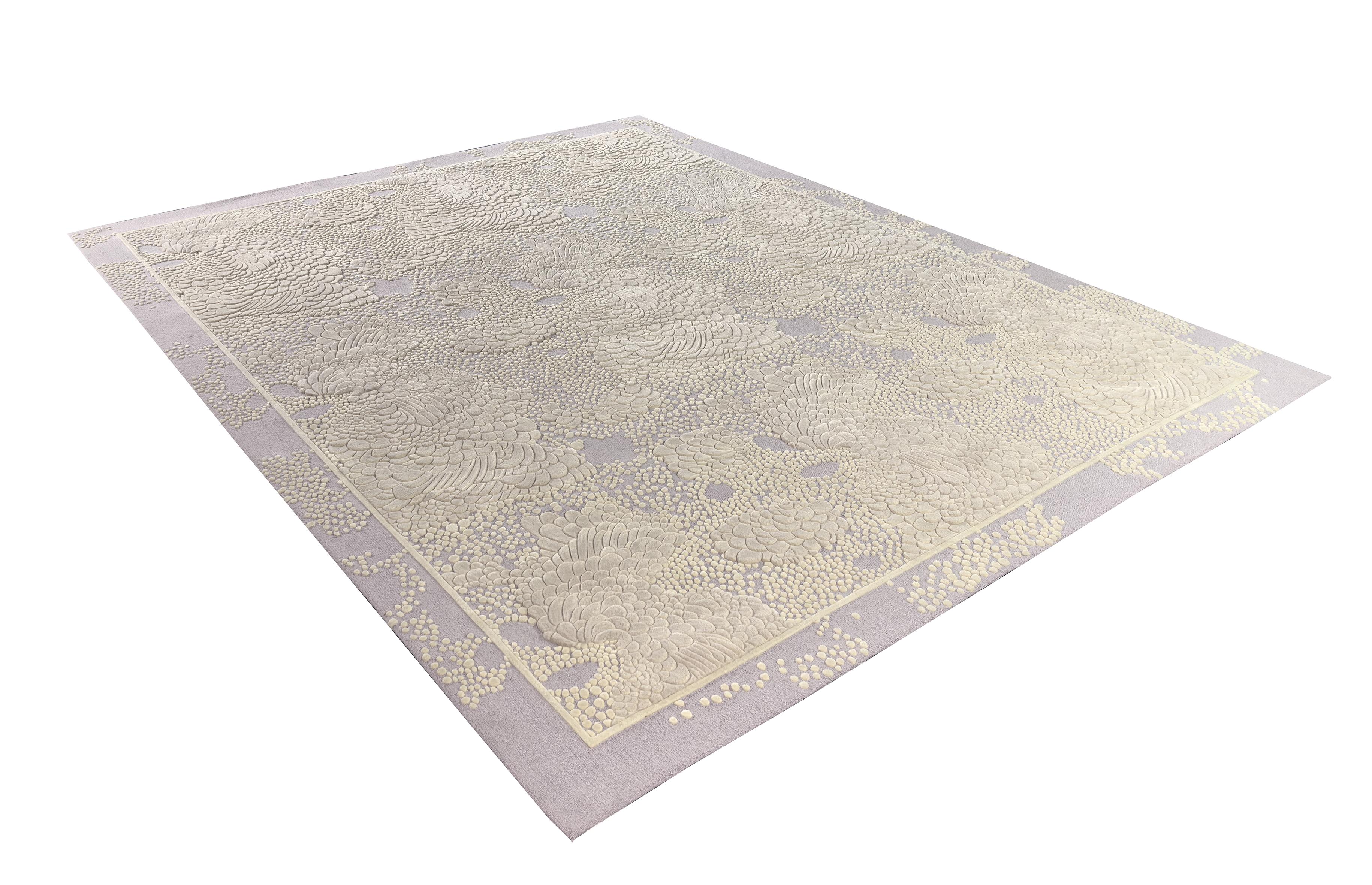 Western European Contemporary Rug New Tufted Wool Luxury Collection En Stock Siglo XXI y contemporáneo en venta