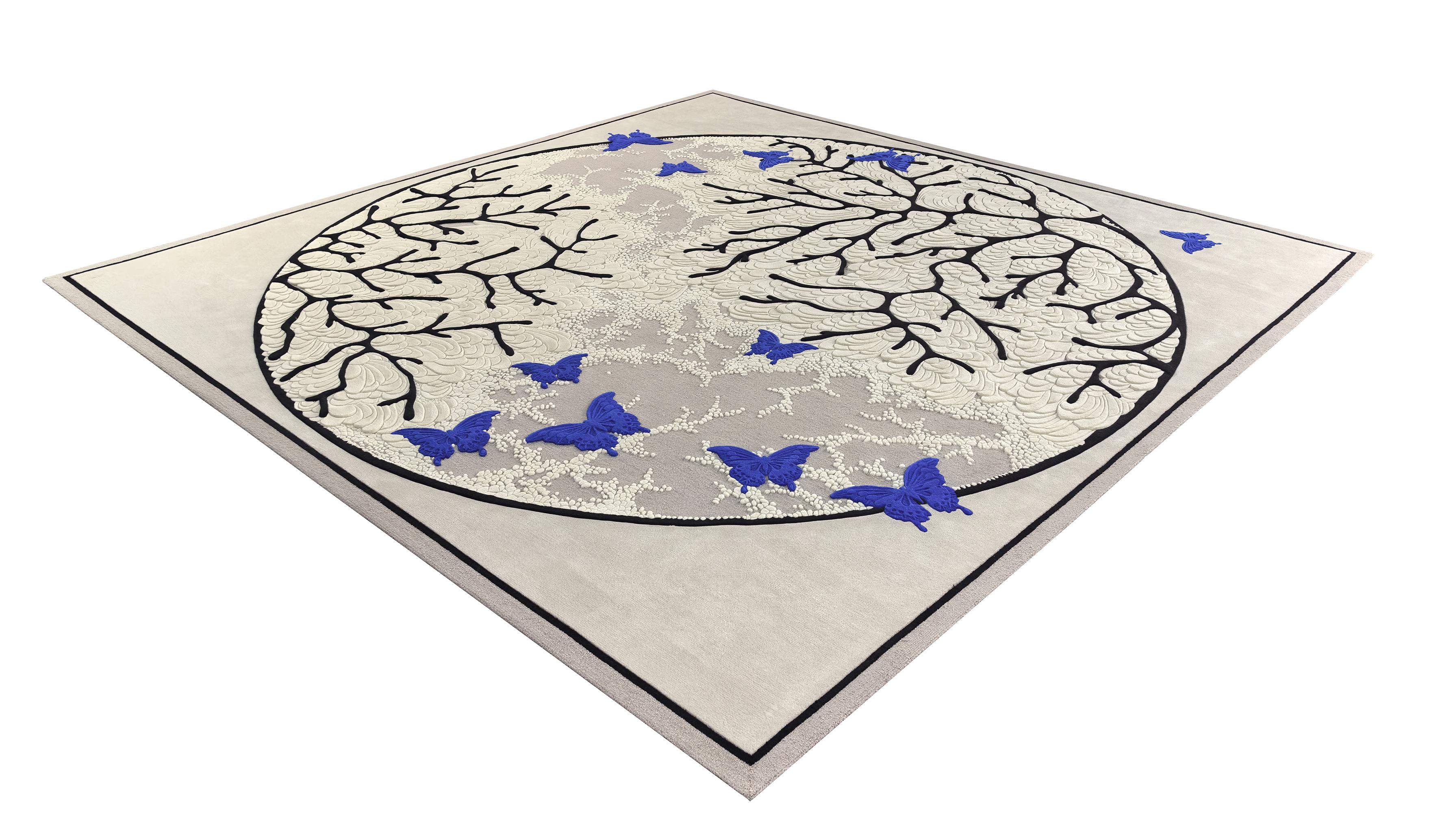 Western European Contemporary Rug New Tufted Wool Luxury Collection En Stock Siglo XXI y contemporáneo en venta