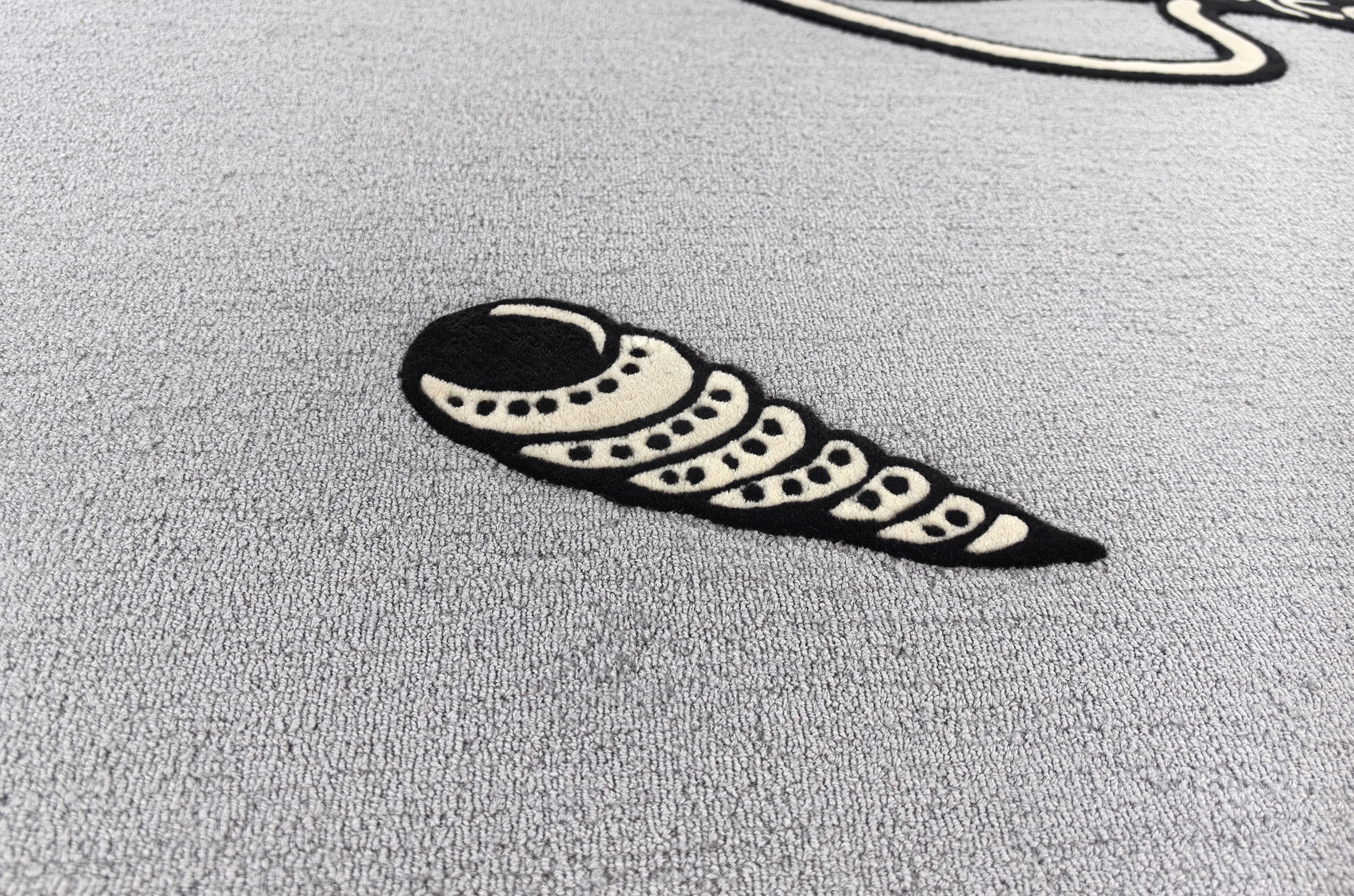 Western European Contemporary Rug New Tufted Wool Luxury Collection En Stock Lana en venta