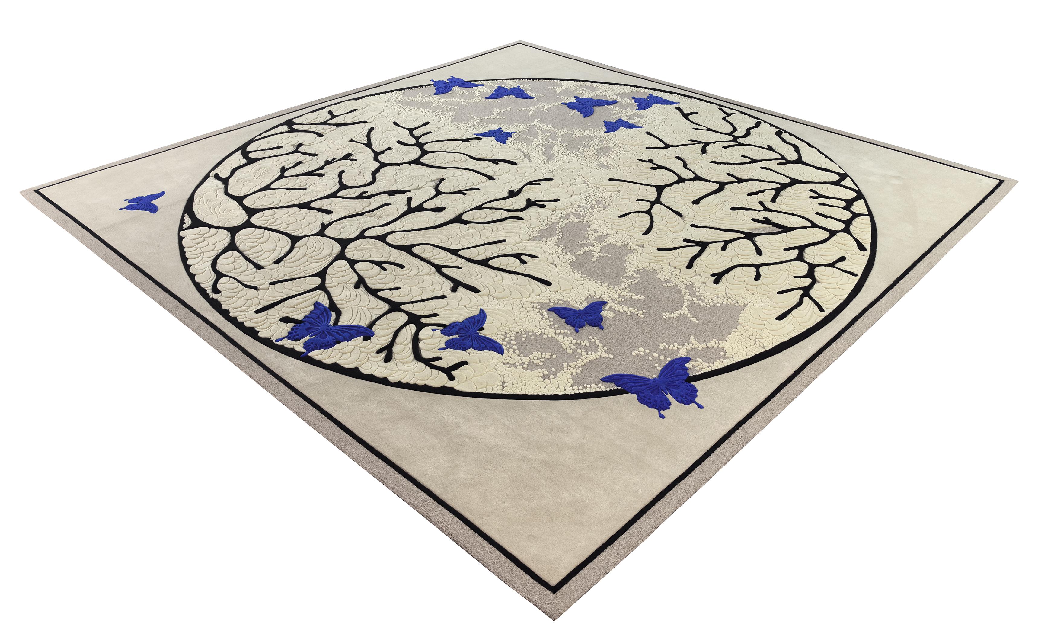 Western European Contemporary Rug New Tufted Wool Luxury Collection En Stock en venta 1