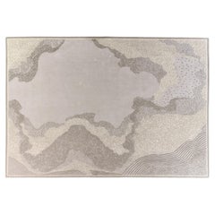 Western European Contemporary Rug New Tufted Wool Luxury Collection En Stock