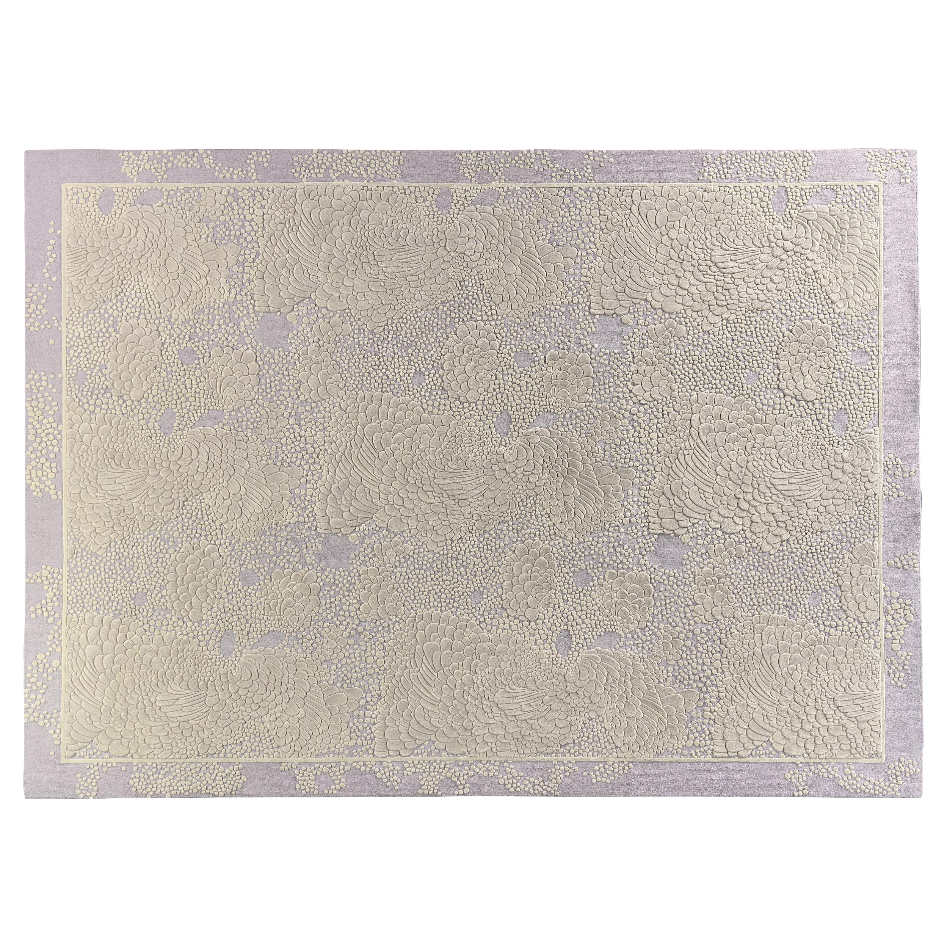 Western European Contemporary Rug New Tufted Wool Luxury Collection En Stock
