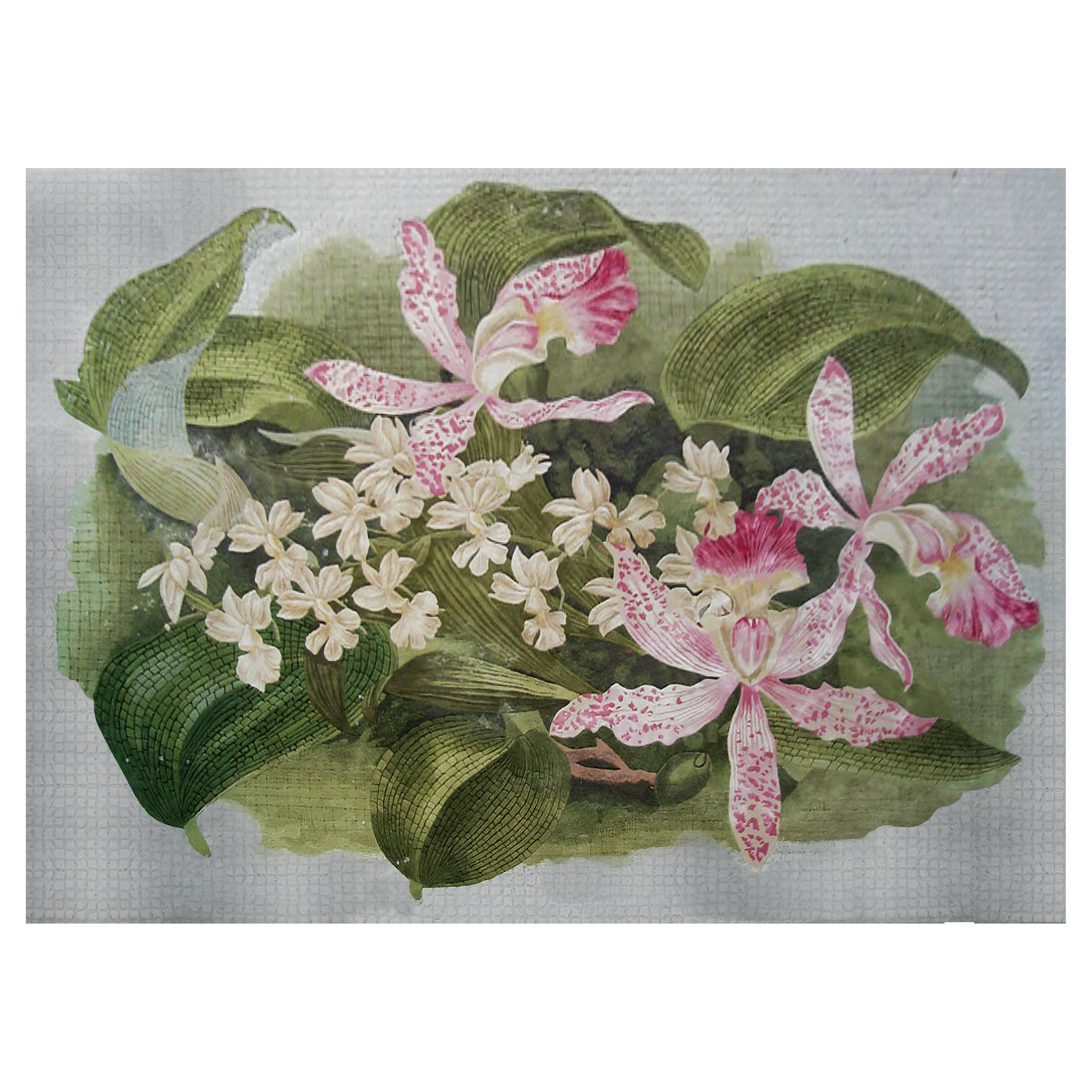 Westeuropäischer Contemporary-Teppich Tufted Wool Luxury Collection 'Orchids' im Angebot