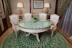 Alfombra de lana europea occidental "Emperatriz", diseño floral de la colección Couture