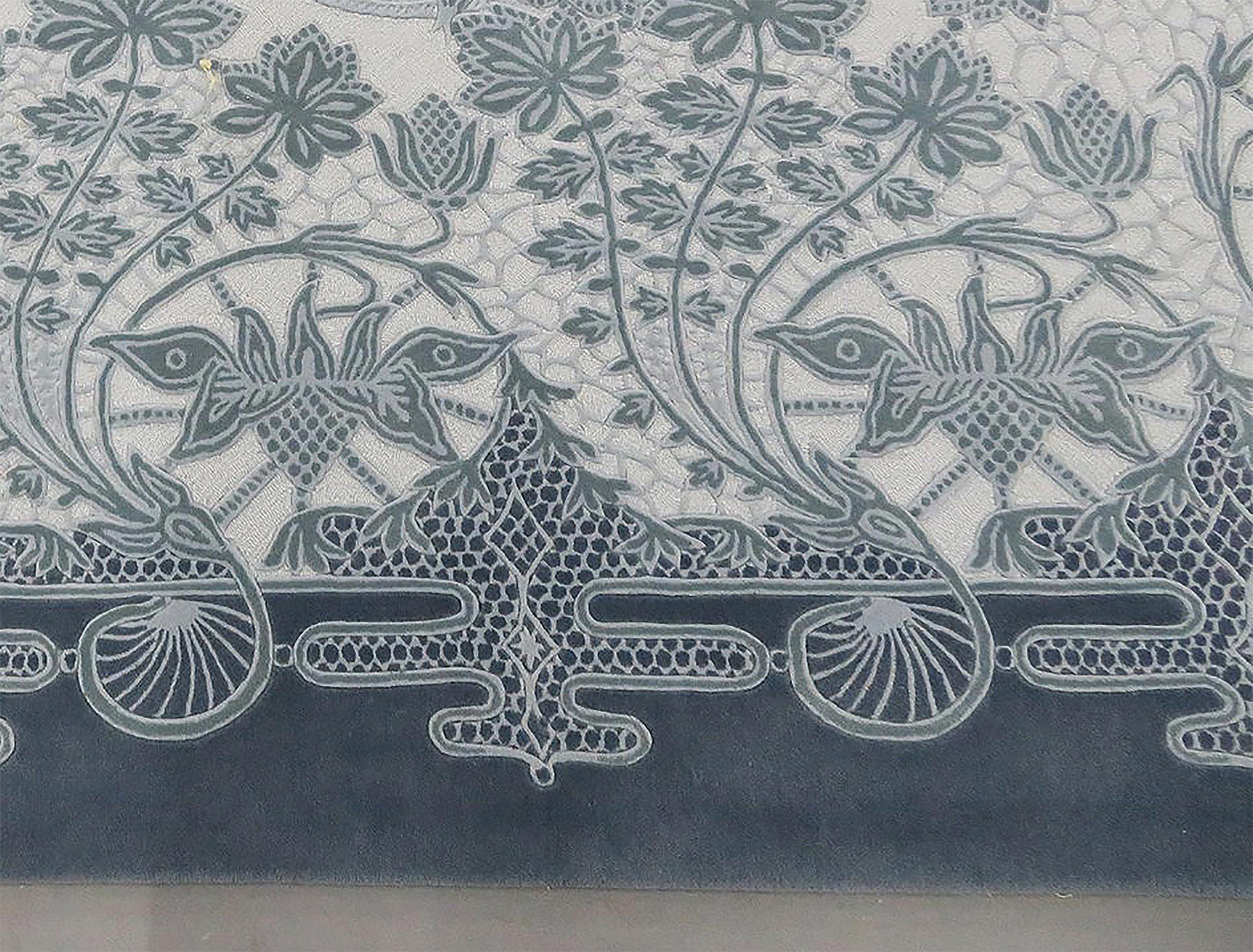 Contemporary Western European Wool Tufted Rug, Luxury Collection, Limited Edition For Sale