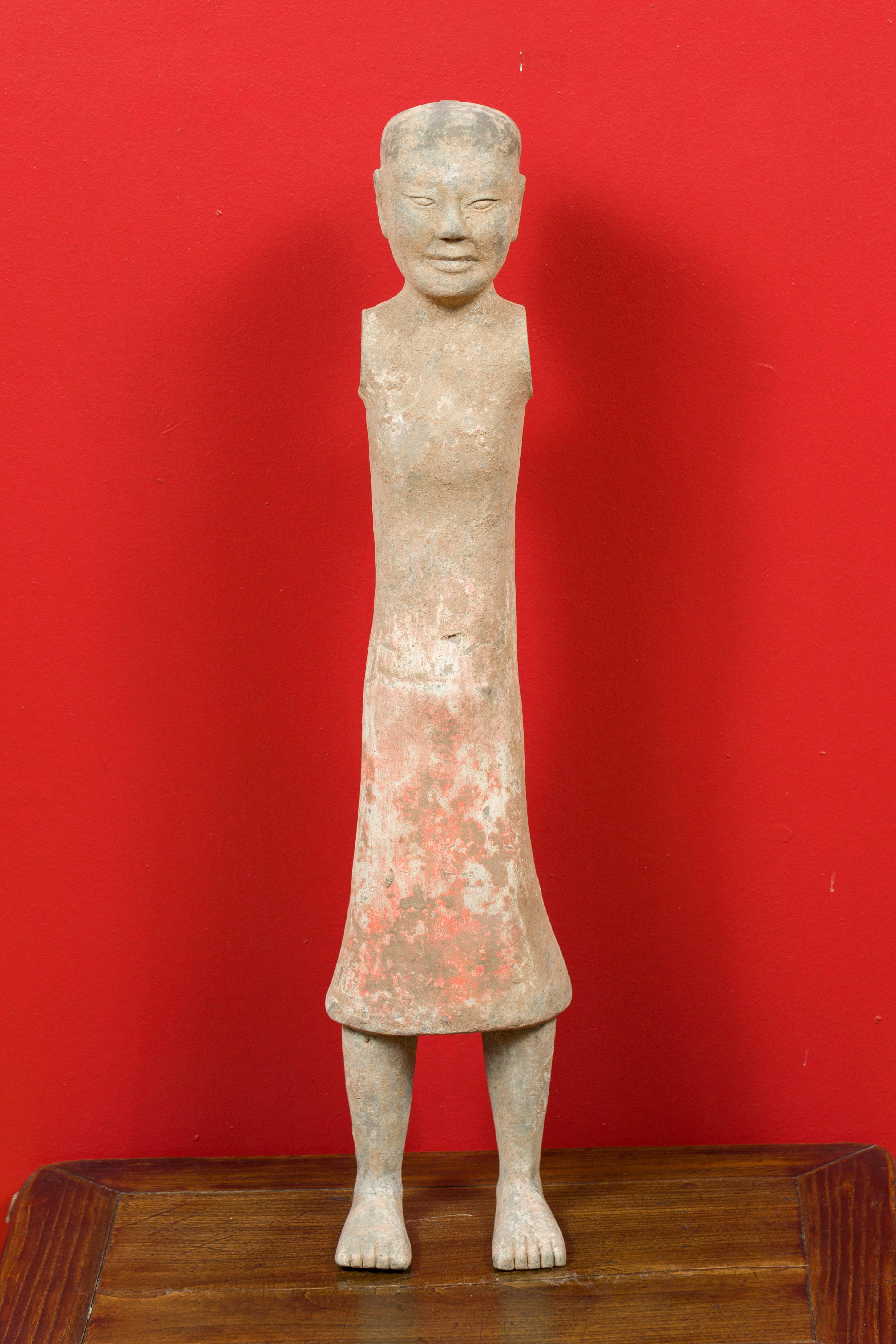 Western Han Dynasty 206 BC-24 AD Chinese Figurine with Original Polychromy 4