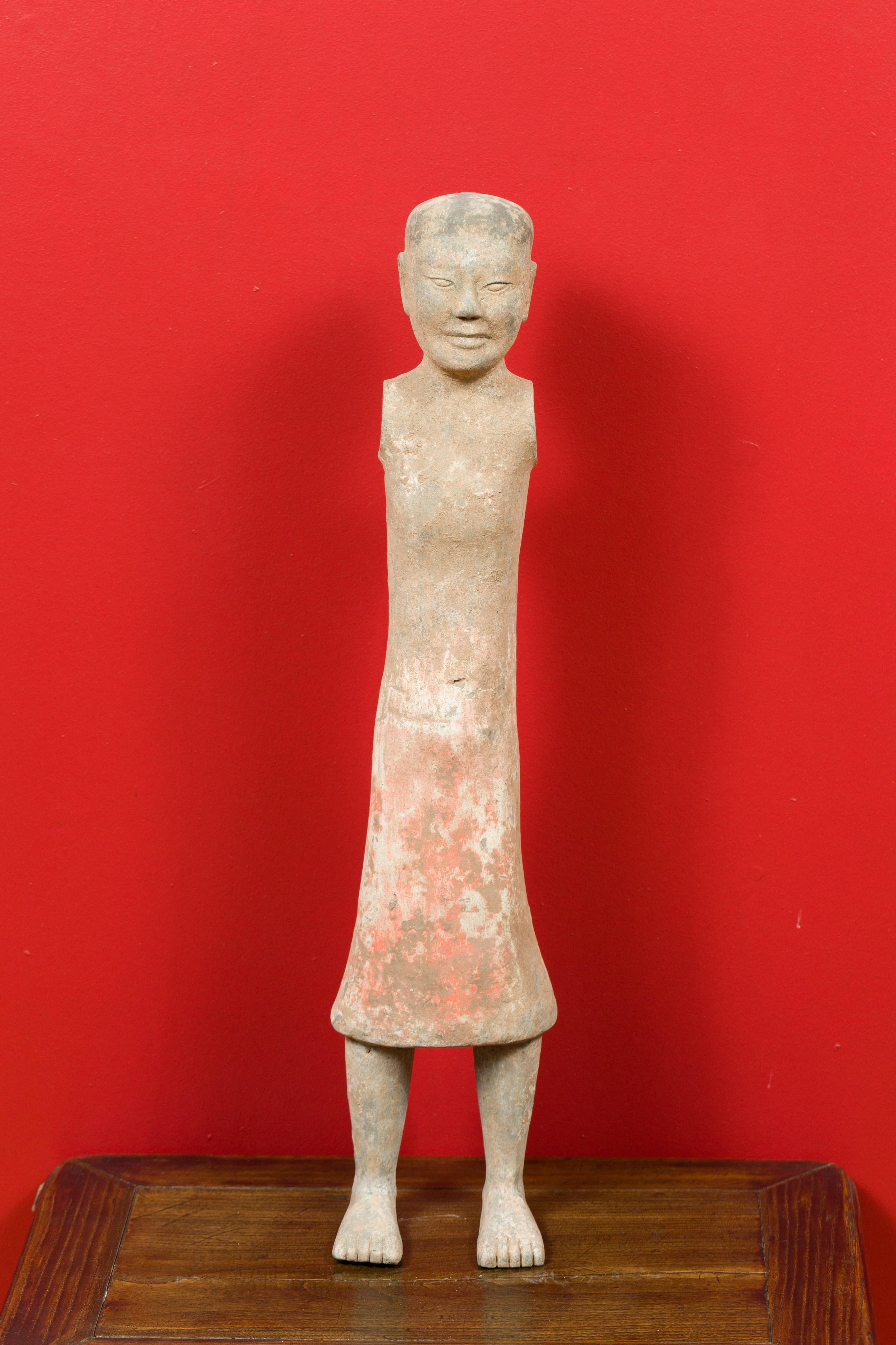 Western Han Dynasty 206 BC-24 AD Chinese Figurine with Original Polychromy 6