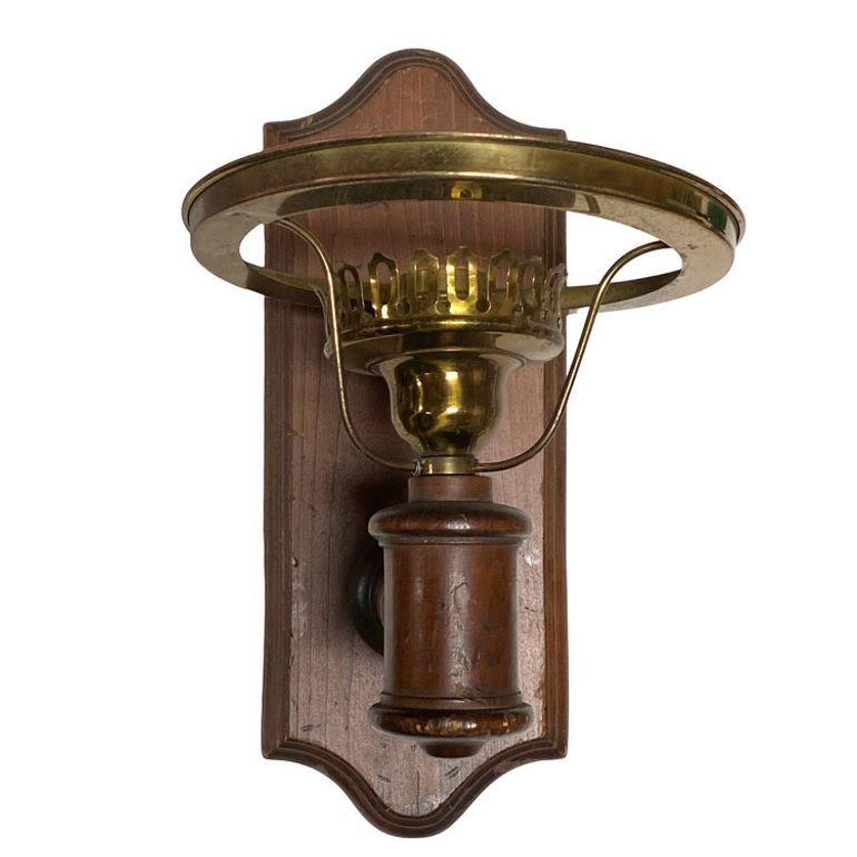 American Western Oil Lamp Green Bankers Electric Sconce w/Shade, Pair