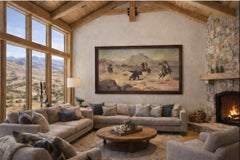 Pittura Occidentale A.I. C. Copia Russell di Emil Hagstrom 91" x 54"