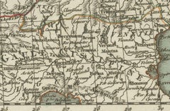 Western Roman Empire Map: British Isles & Gaul - 1802 Tardieu Atlas