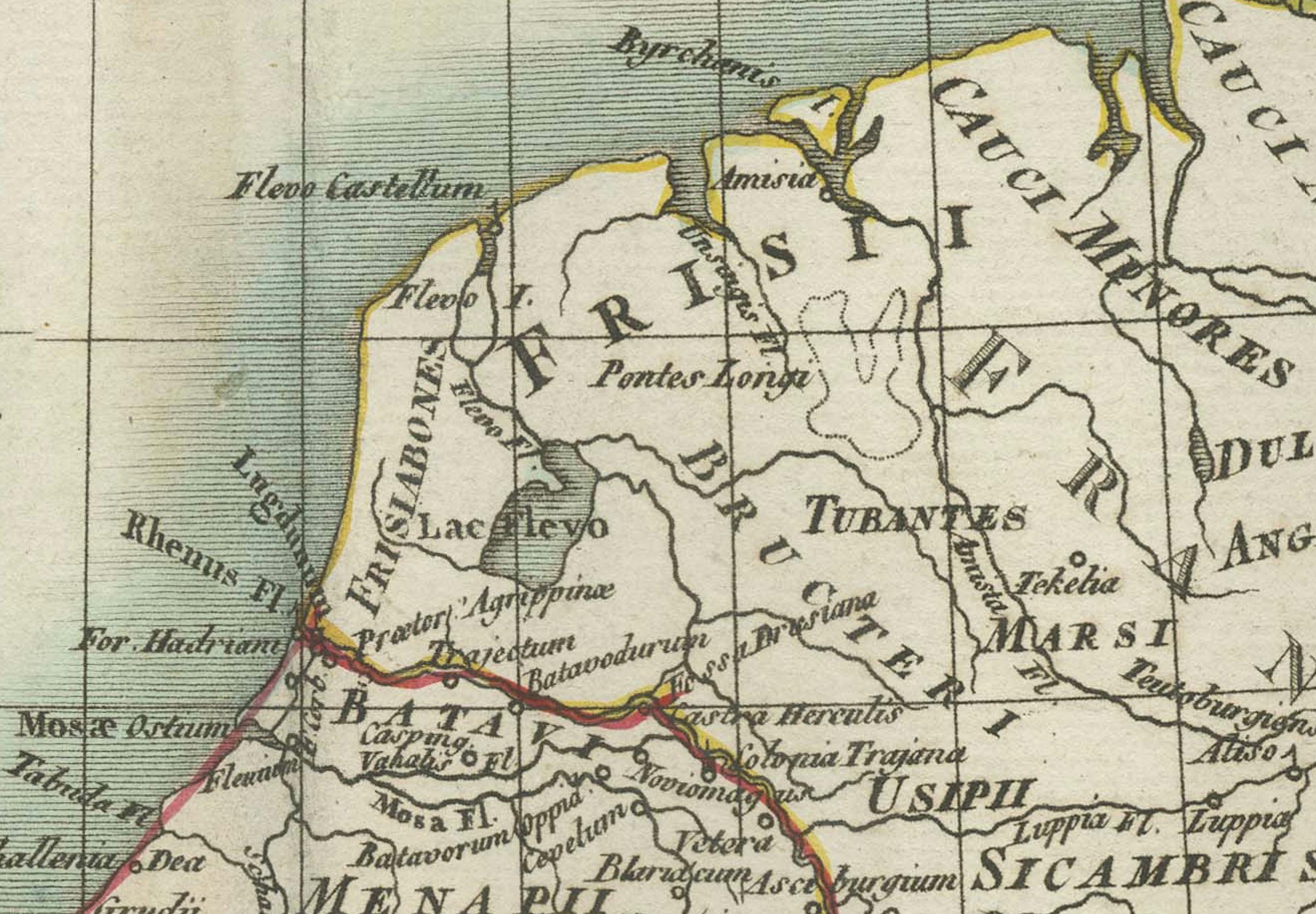 Carta Mappa dell'Impero Romano d'Occidente: Isole Britanniche e Gallia - Atlante Tardieu del 1802 in vendita