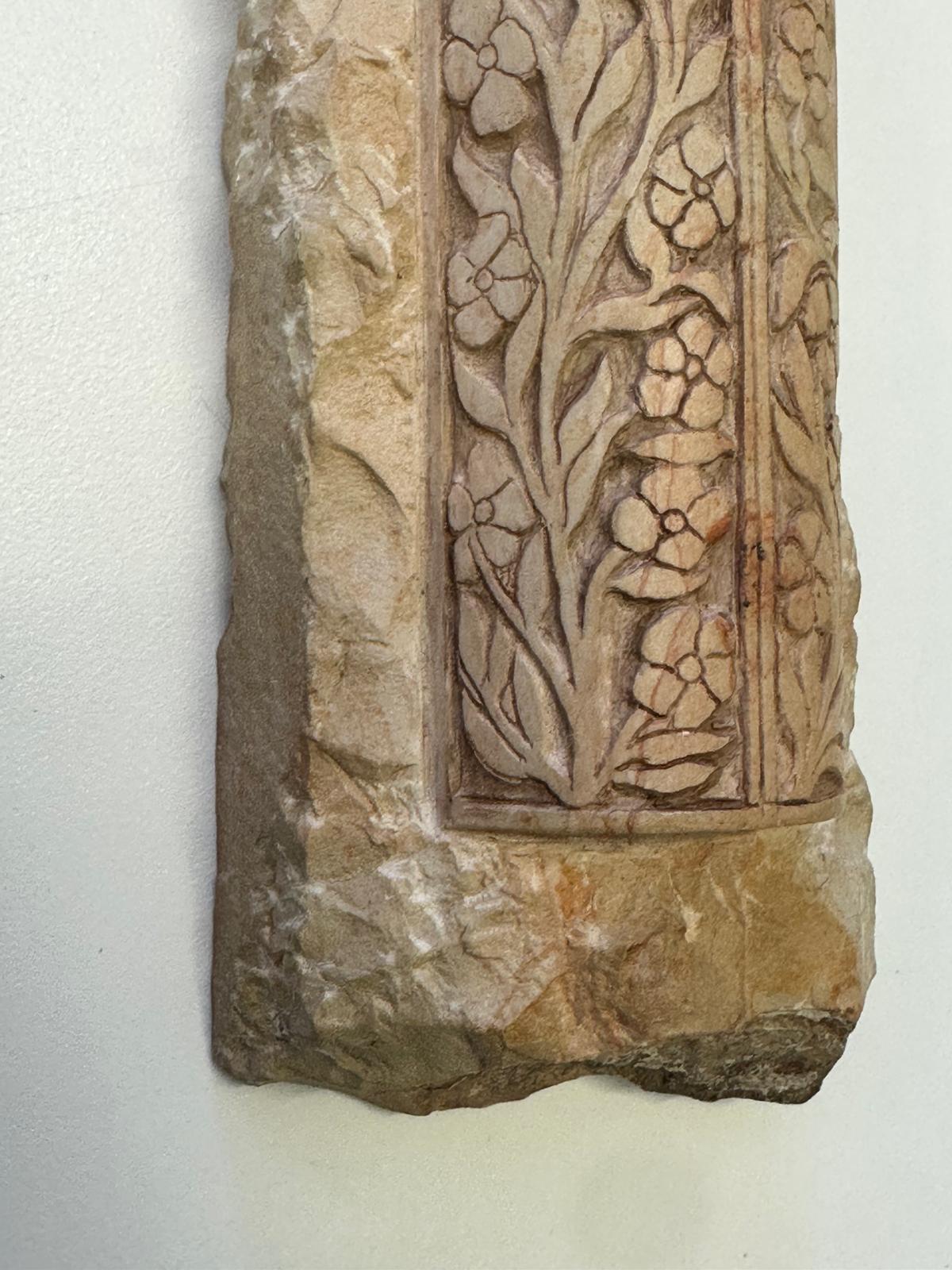 Western Wall Heritage Mezuzah – Hand-Carved Stone by Gideon Bustani For Sale 10