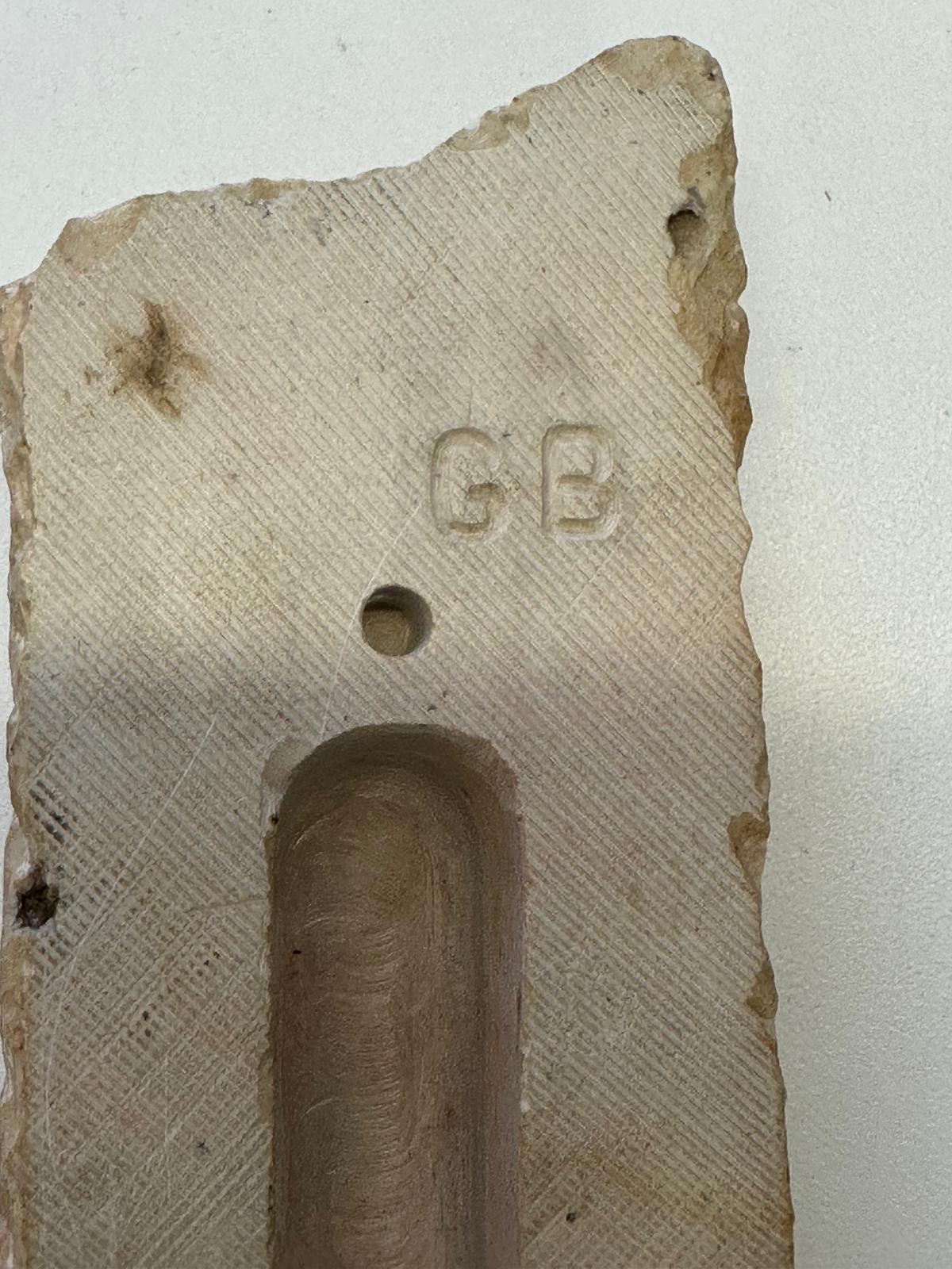 Western Wall Heritage Mezuzah – Hand-Carved Stone by Gideon Bustani For Sale 2