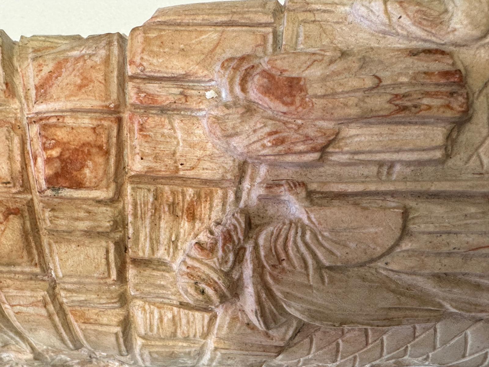 Western Wall Heritage Mezuzah – Hand-Carved Stone Depicting Prayer at the Kotel For Sale 6