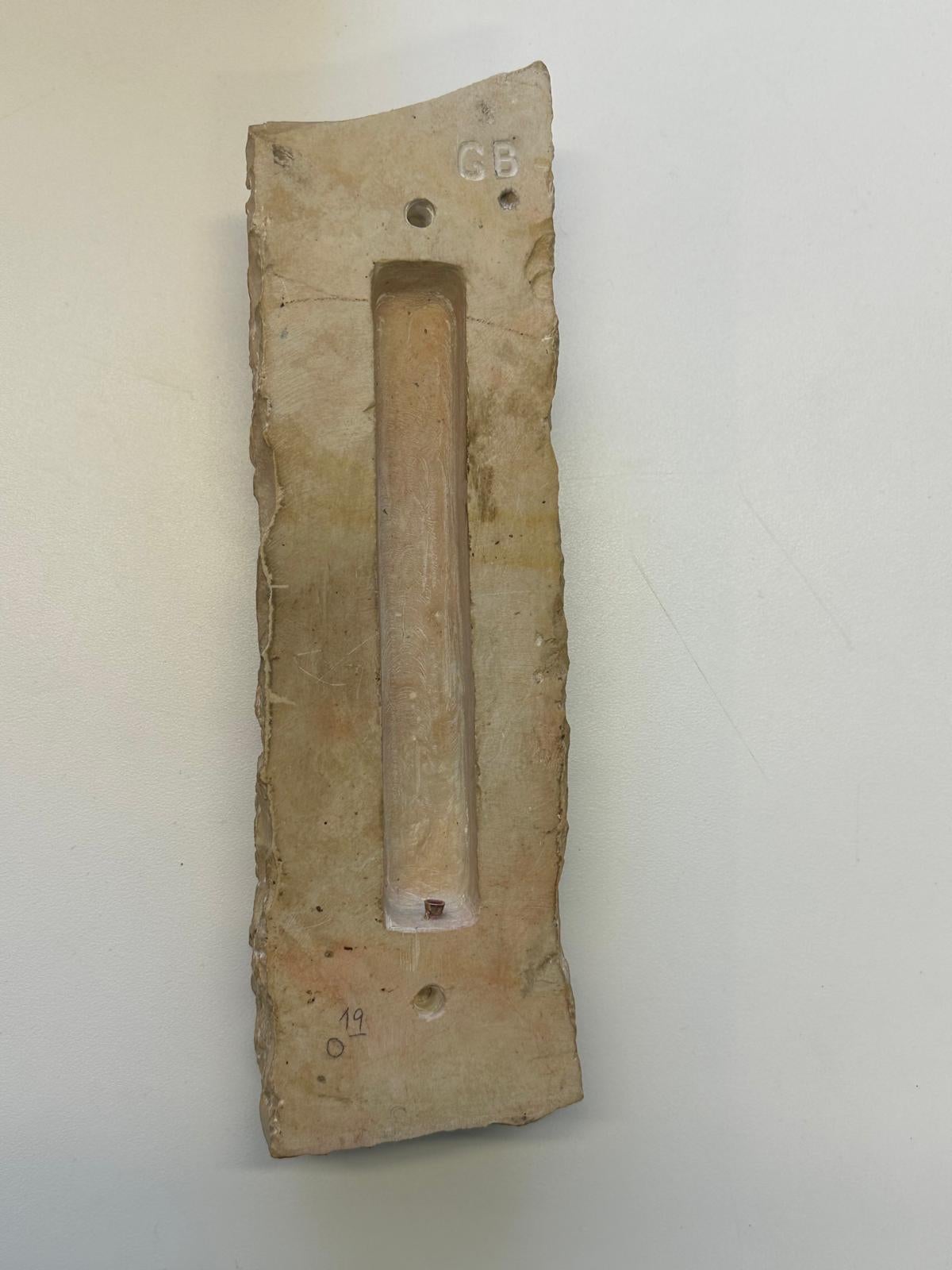 Western Wall Heritage Mezuzah – Hand-Carved Stone Depicting Prayer at the Kotel For Sale 13
