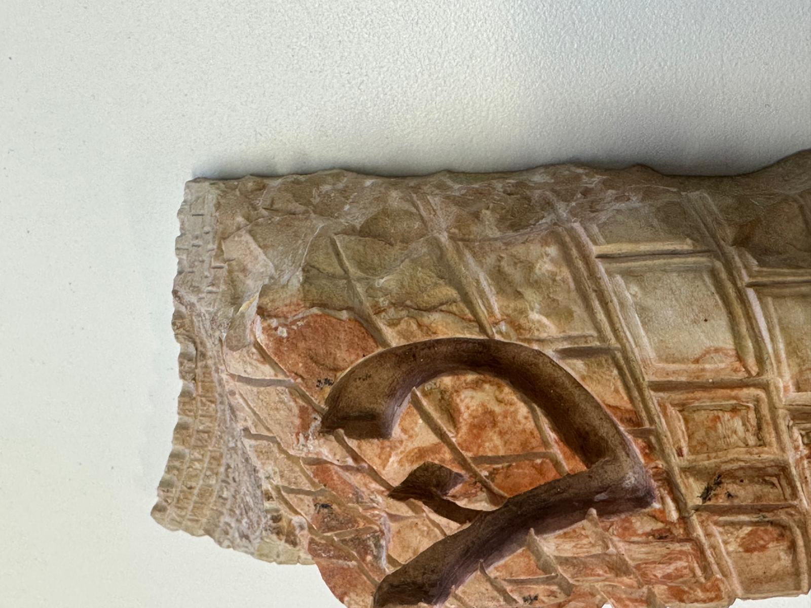 Western Wall Heritage Mezuzah – Hand-Carved Stone Depicting Prayer at the Kotel For Sale 3