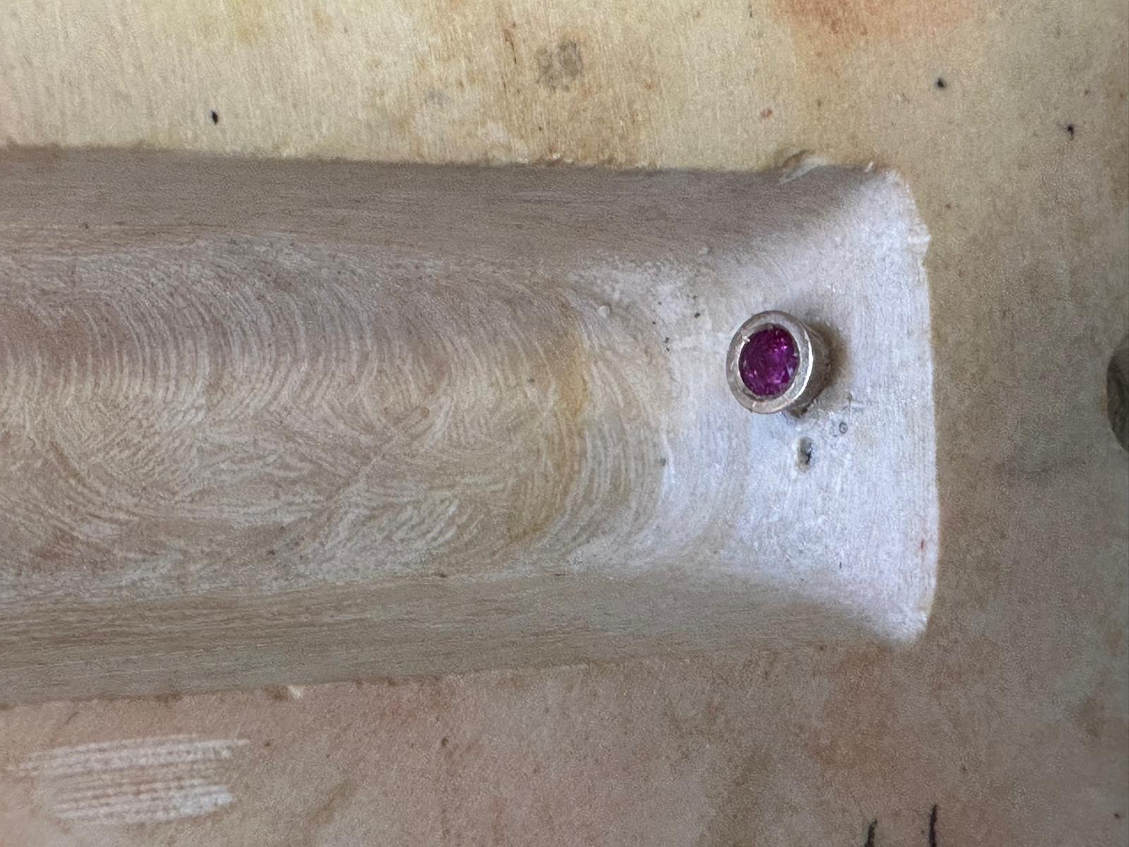 Western Wall Heritage Mezuzah – Hand-Carved Stone with Menorah by Gideon Bustani For Sale 7