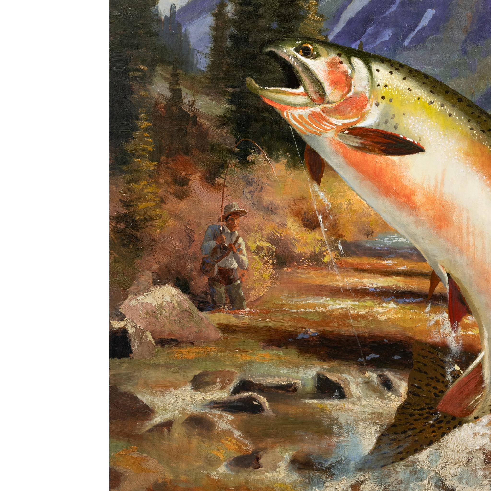 Acque occidentali Pittura ad olio originale di Greg Parker In condizioni Nuovo in vendita a Coeur d'Alene, ID