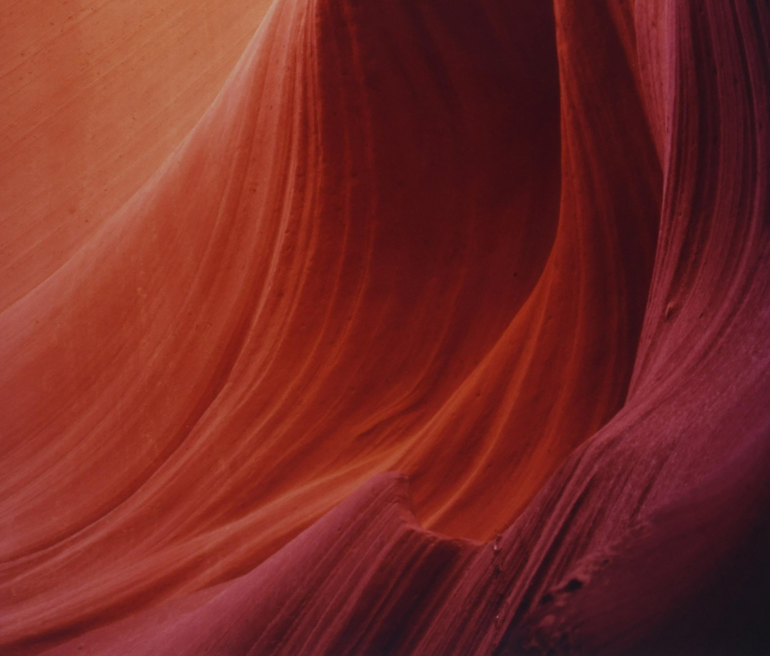 Antelope Canyon, Arizona
Color photograph, n.d.
Signed in ink on verso (see photo)
Titled, numbered on verso (see photo)
Edition: 50 (2/50)
Shaped by millions of years of water and wind erosion, the magnificent canyon was named for the herds of