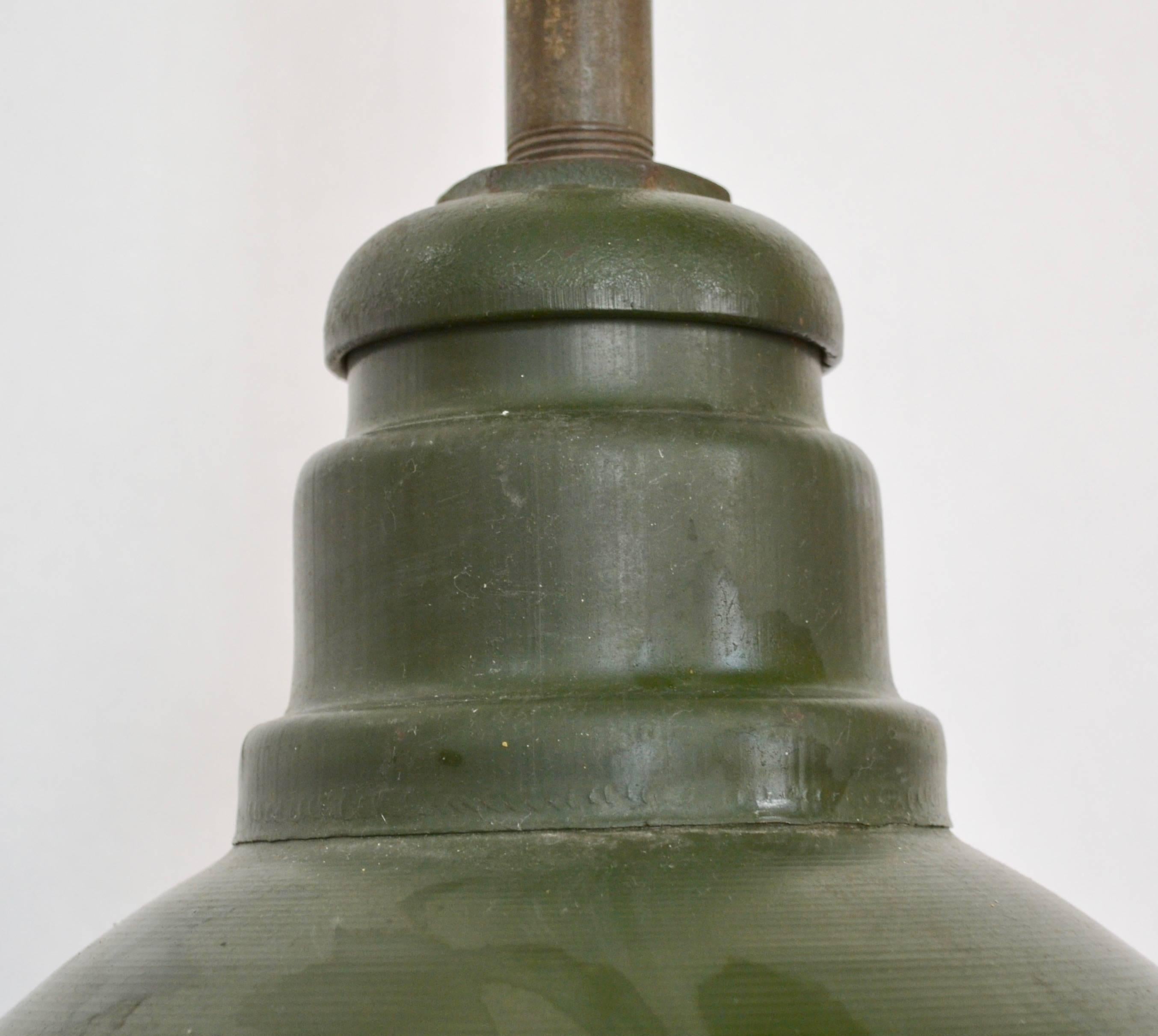 Mid-20th Century Westinghouse Dust-Proof Factory Light