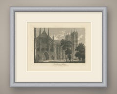 Westminster Abbey, the North Front and Western Towers, 1804