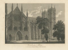 Westminster Abbey, the North Front and Western Towers, 1804