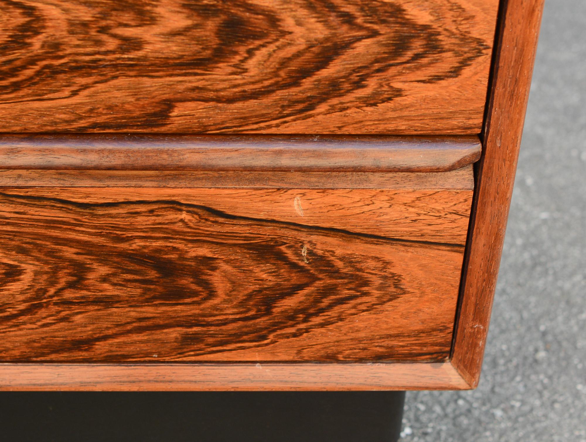 Westnofa Brazilian Rosewood Four Drawer Chest In Good Condition In San Mateo, CA