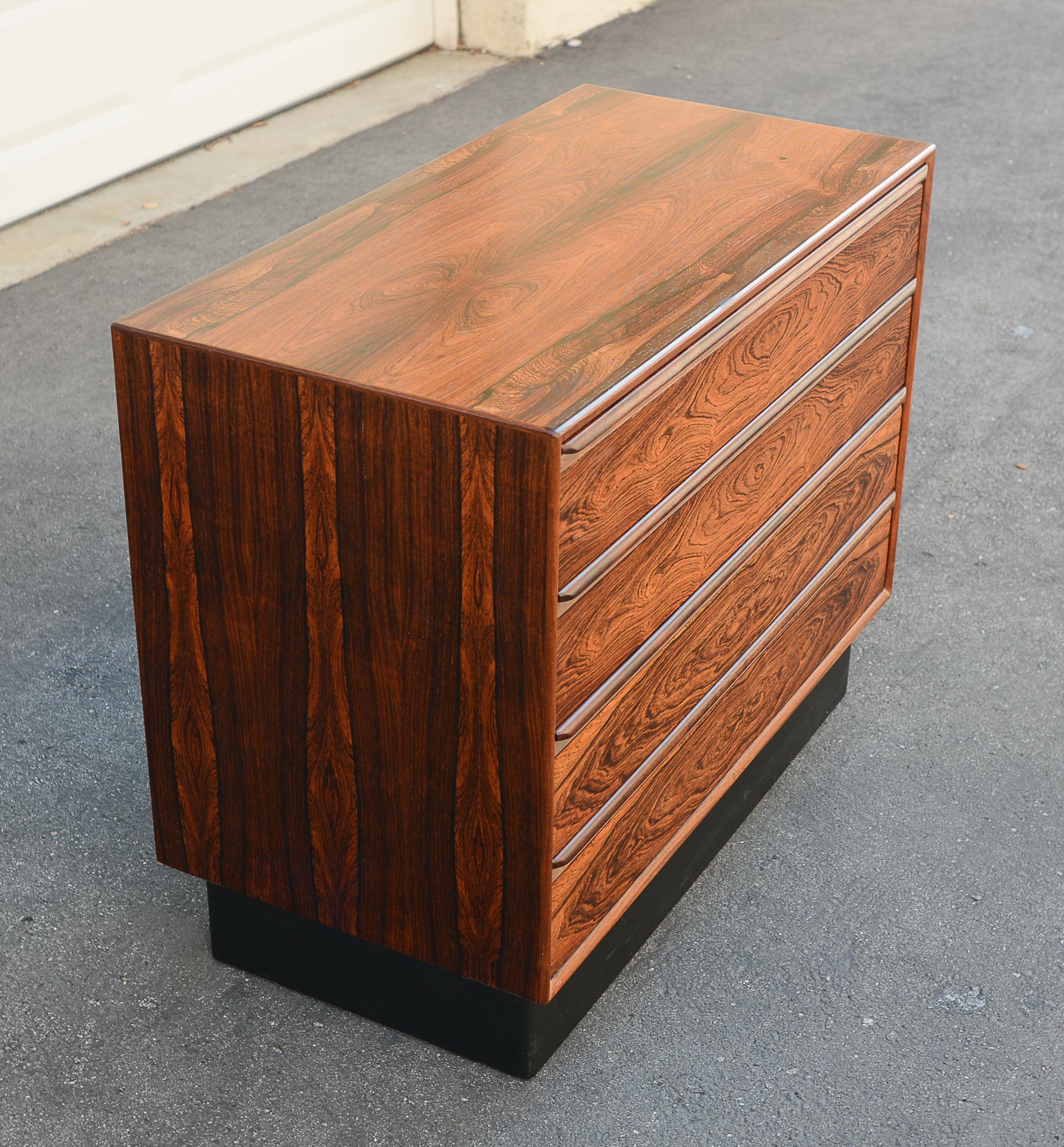 Westnofa Brazilian Rosewood Four Drawer Chest 2