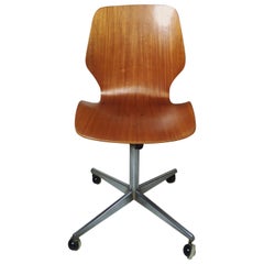 Silla de escritorio de madera curvada Westnofa "City" de Oivind Iversen