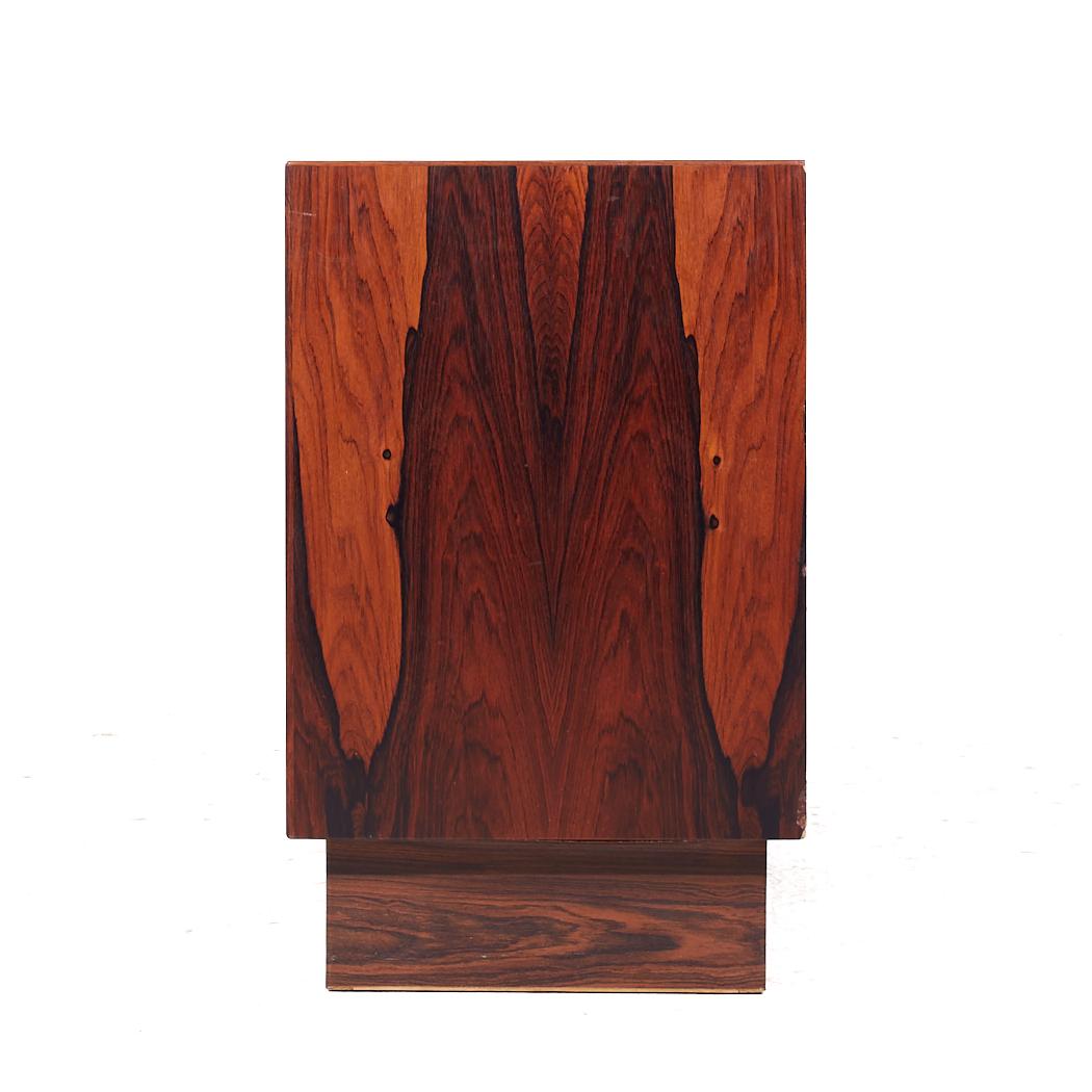 Late 20th Century Westnofa Mid Century Danish Rosewood 8 Drawer Lowboy Dresser For Sale