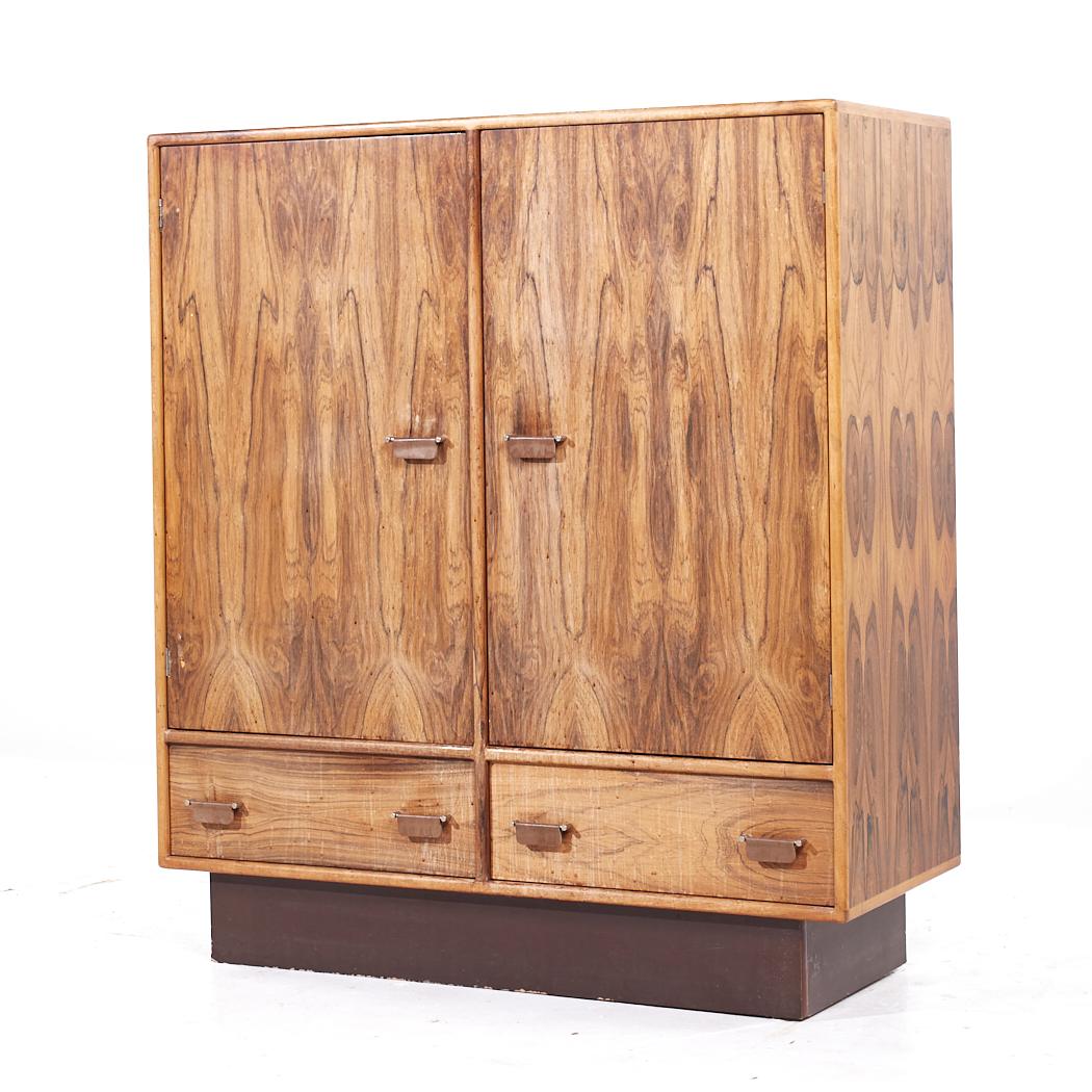 Mid-Century Modern Westnofa Mid Century Danish Rosewood Armoire For Sale