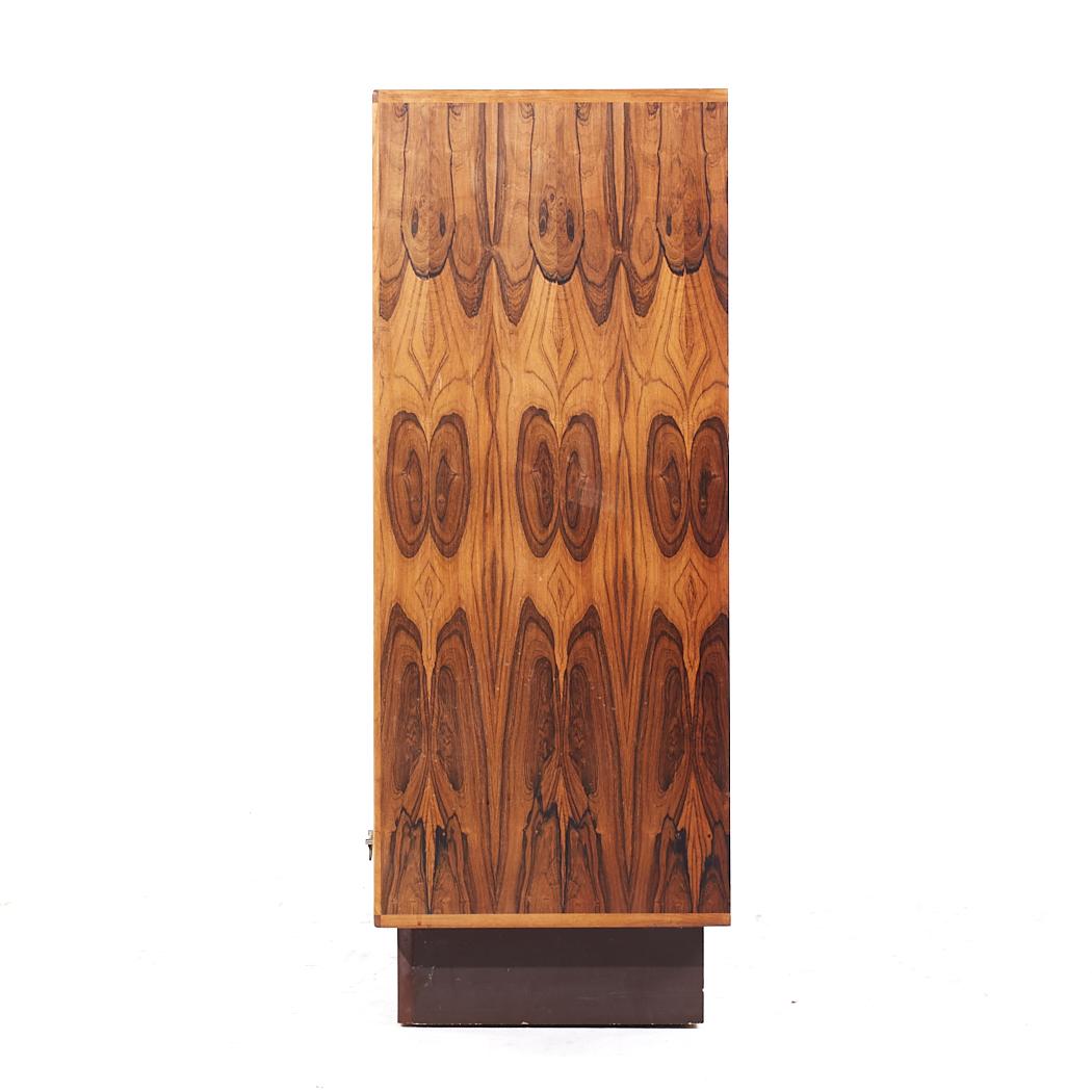 Late 20th Century Westnofa Mid Century Danish Rosewood Armoire For Sale