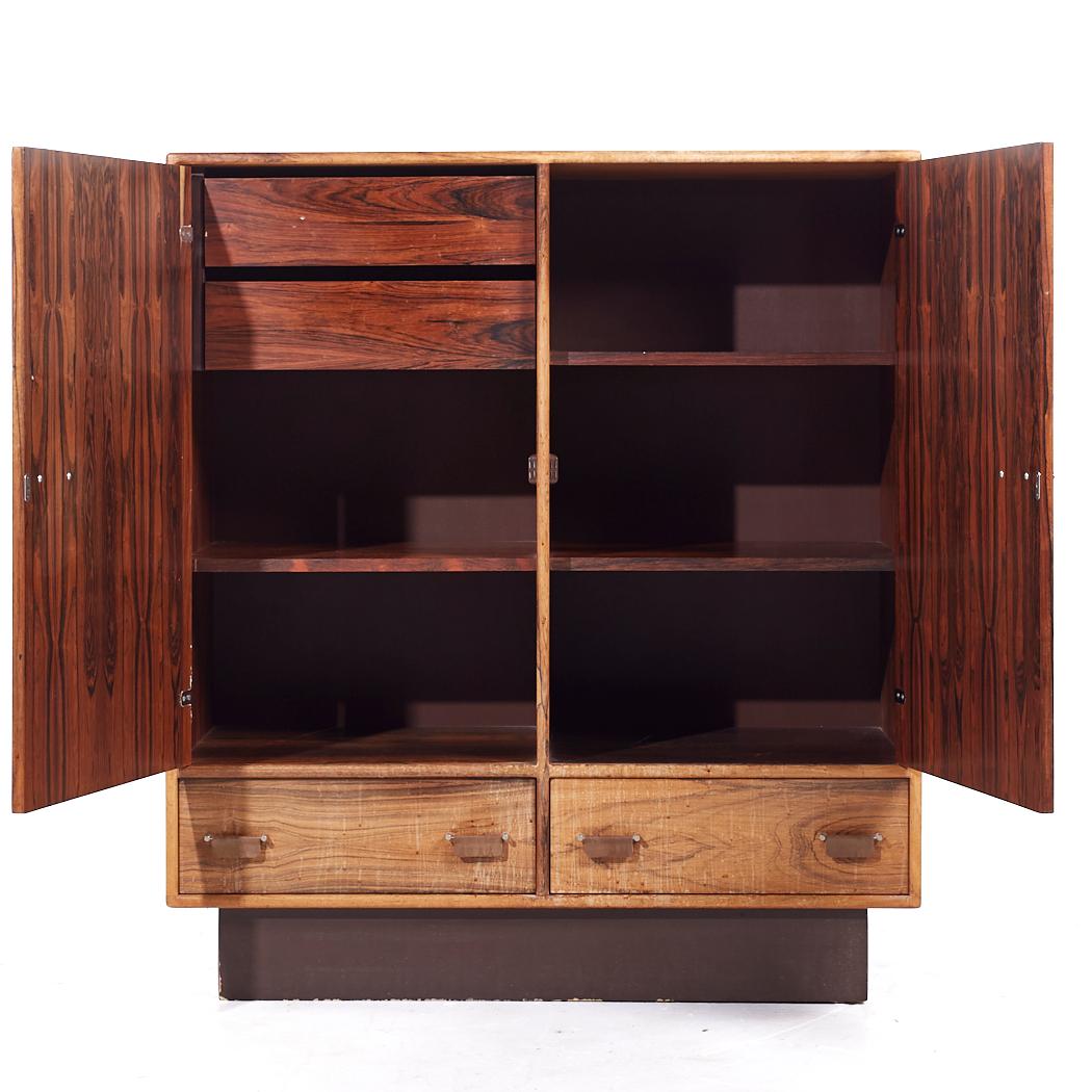 Westnofa Mid Century Danish Rosewood Armoire For Sale 1
