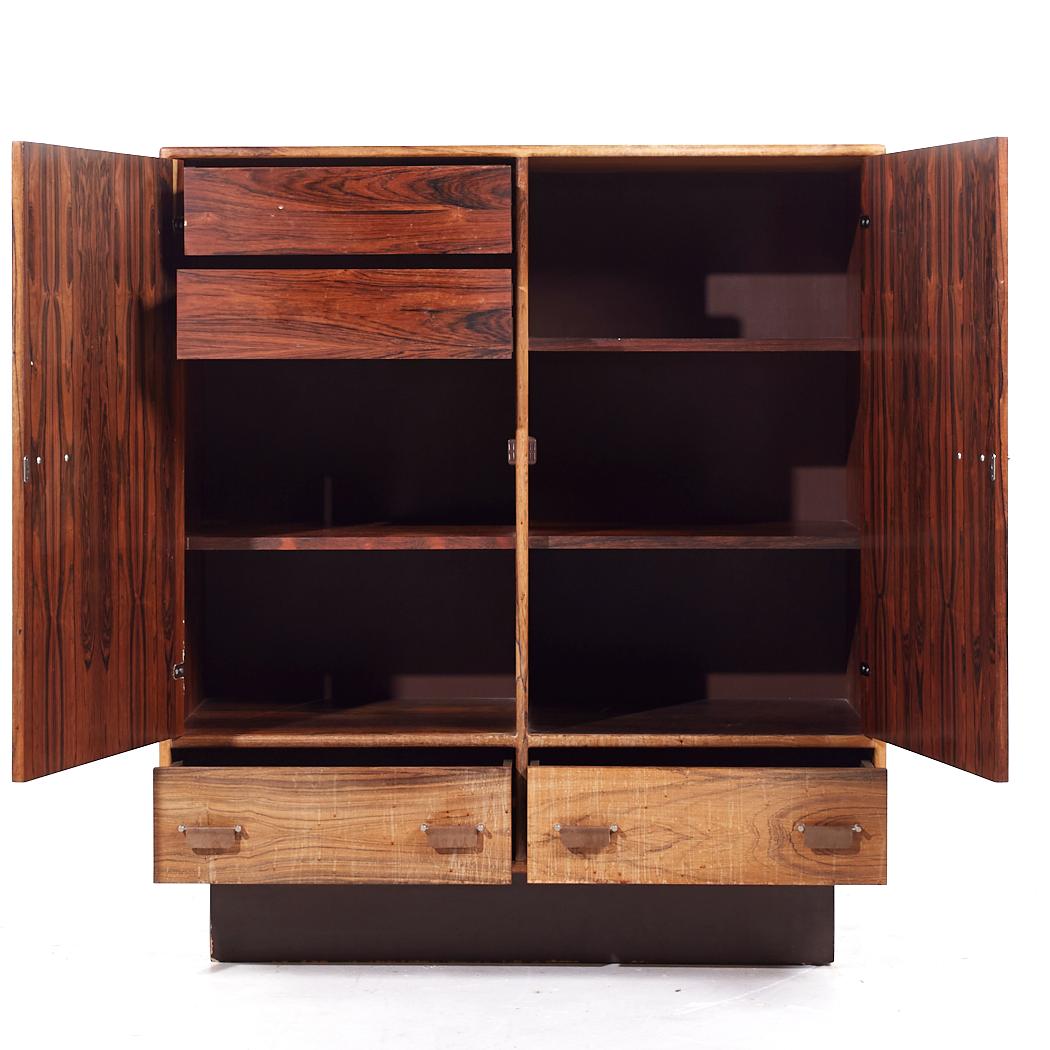 Westnofa Mid Century Danish Rosewood Armoire For Sale 3