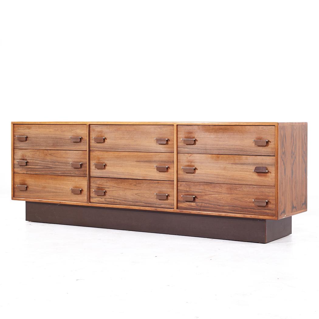 Mid-Century Modern Westnofa Mid Century Danish Rosewood Lowboy Dresser For Sale