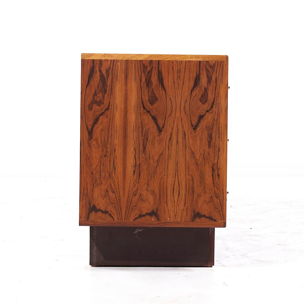 Late 20th Century Westnofa Mid Century Danish Rosewood Lowboy Dresser For Sale