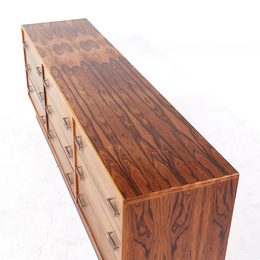 Westnofa Mid Century Danish Rosewood Lowboy Dresser For Sale 1