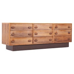 Westnofa Niedrige dänische Kommode aus Rosenholz, Mid-Century