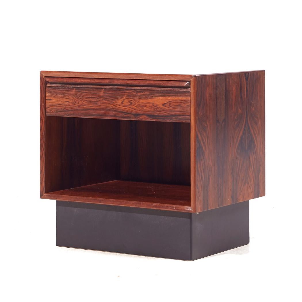 Westnofa Mid Century Danish Rosewood Nightstands For Sale 1
