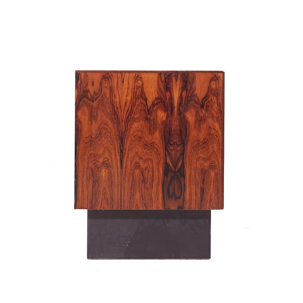 Westnofa Mid Century Danish Rosewood Nightstands For Sale 2