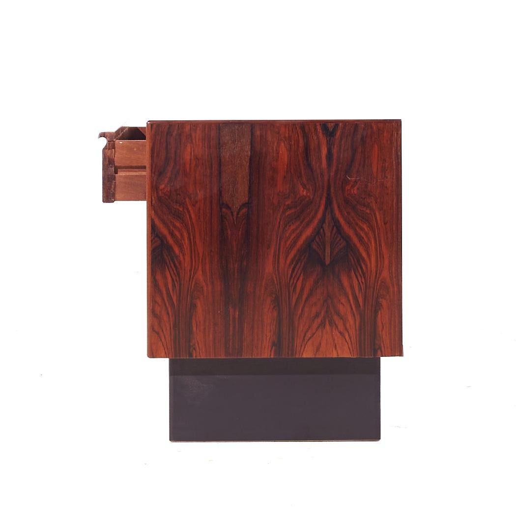 Westnofa Mid Century Danish Rosewood Nightstands For Sale 3