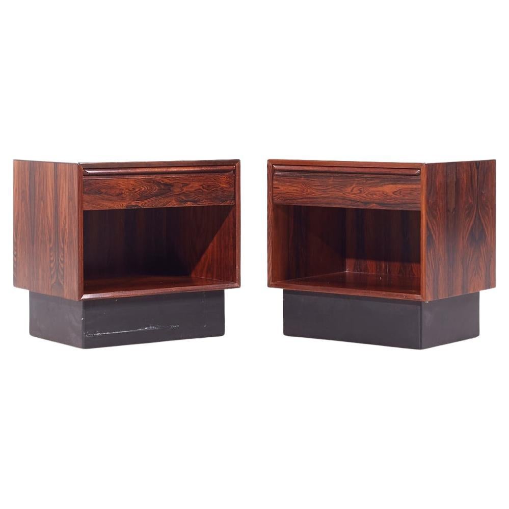 Westnofa Mid Century Danish Rosewood Nightstands