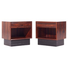 Westnofa Mid Century Danish Rosewood Nightstands