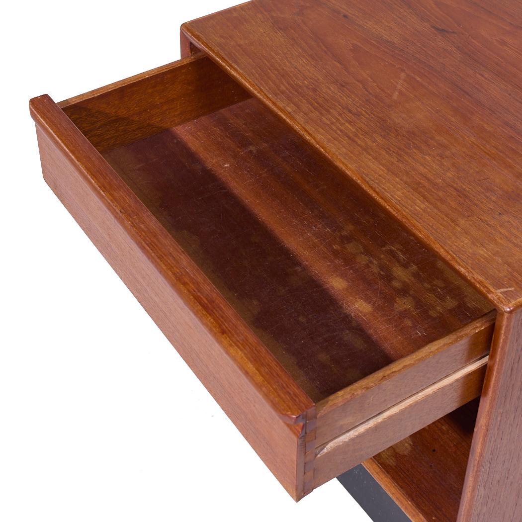 Westnofa Mid Century Danish Teak Single Drawer Nightstand For Sale 3
