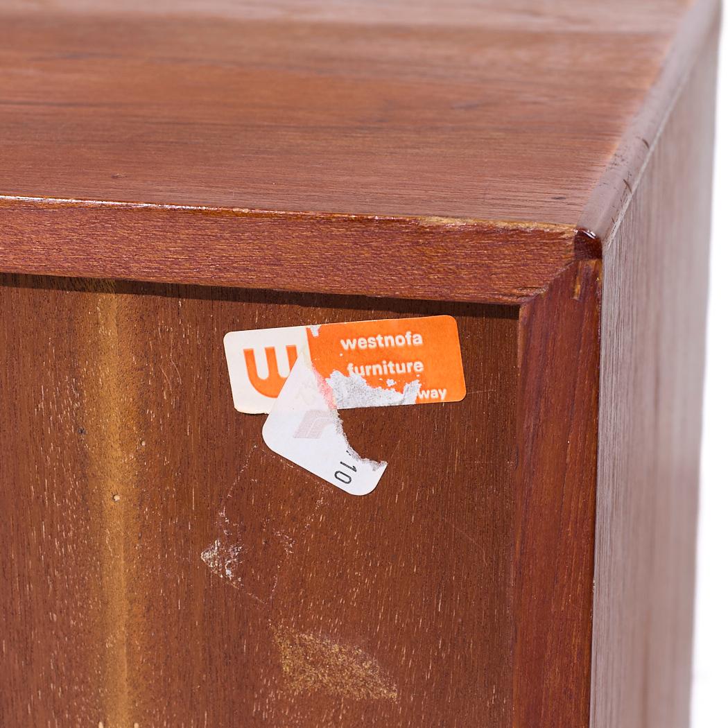 Westnofa Mid Century Danish Teak Single Drawer Nightstand For Sale 4
