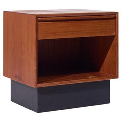 Westnofa Mid Century Danish Teak Single Drawer Nightstand