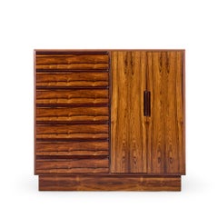 Westnofa Mid Century Norwegian Rosewood Gentleman's Chest Dresser