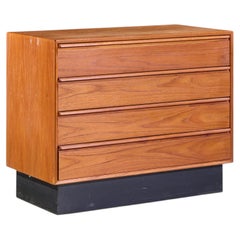 Westnofa Mid Century Norwegian Teak 4 Drawer Dresser